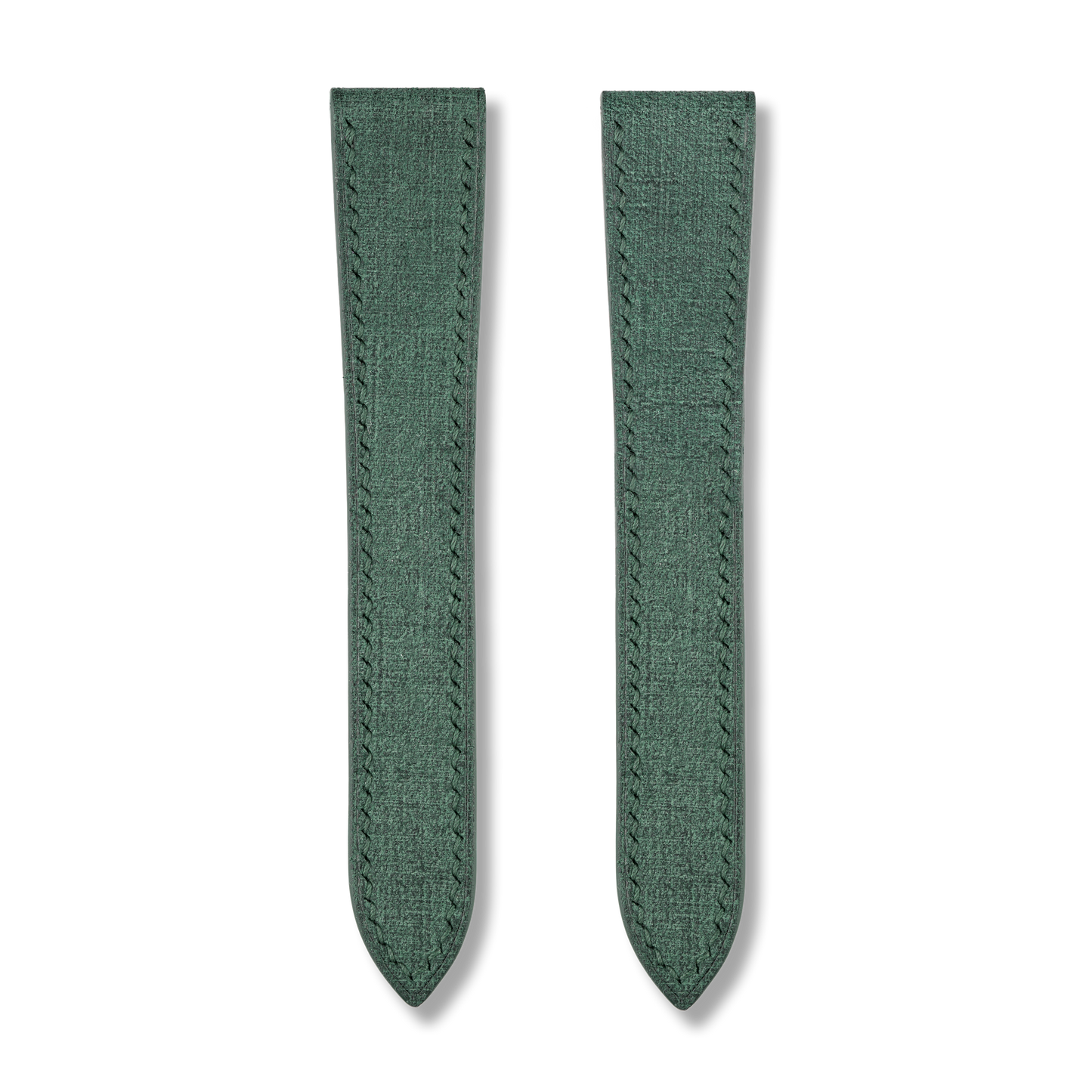 Green Babele Double Fold Watch Strap for Cartier Deployant Clasps