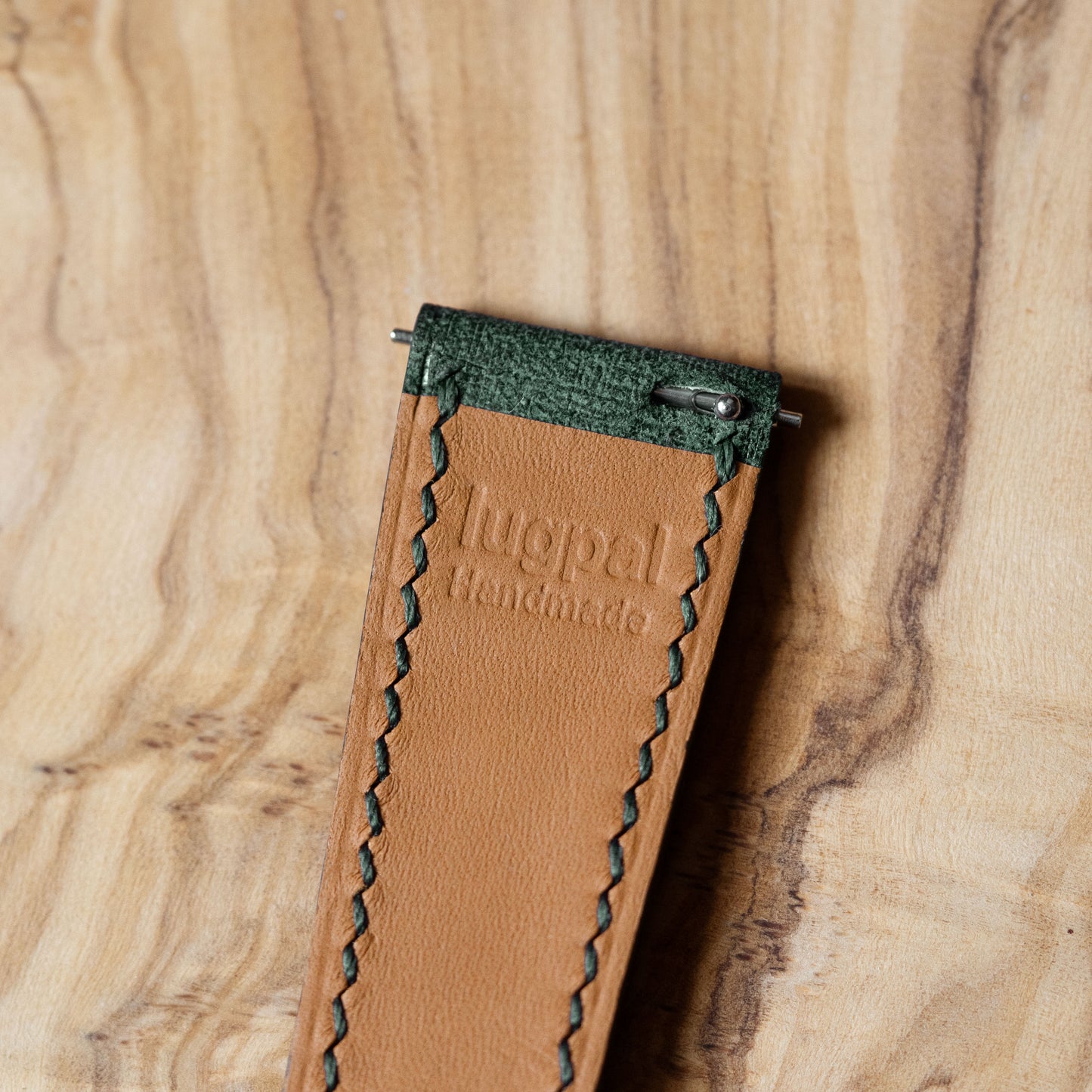 Green Babele Single Fold Watch Strap for Cartier Deployant Clasps