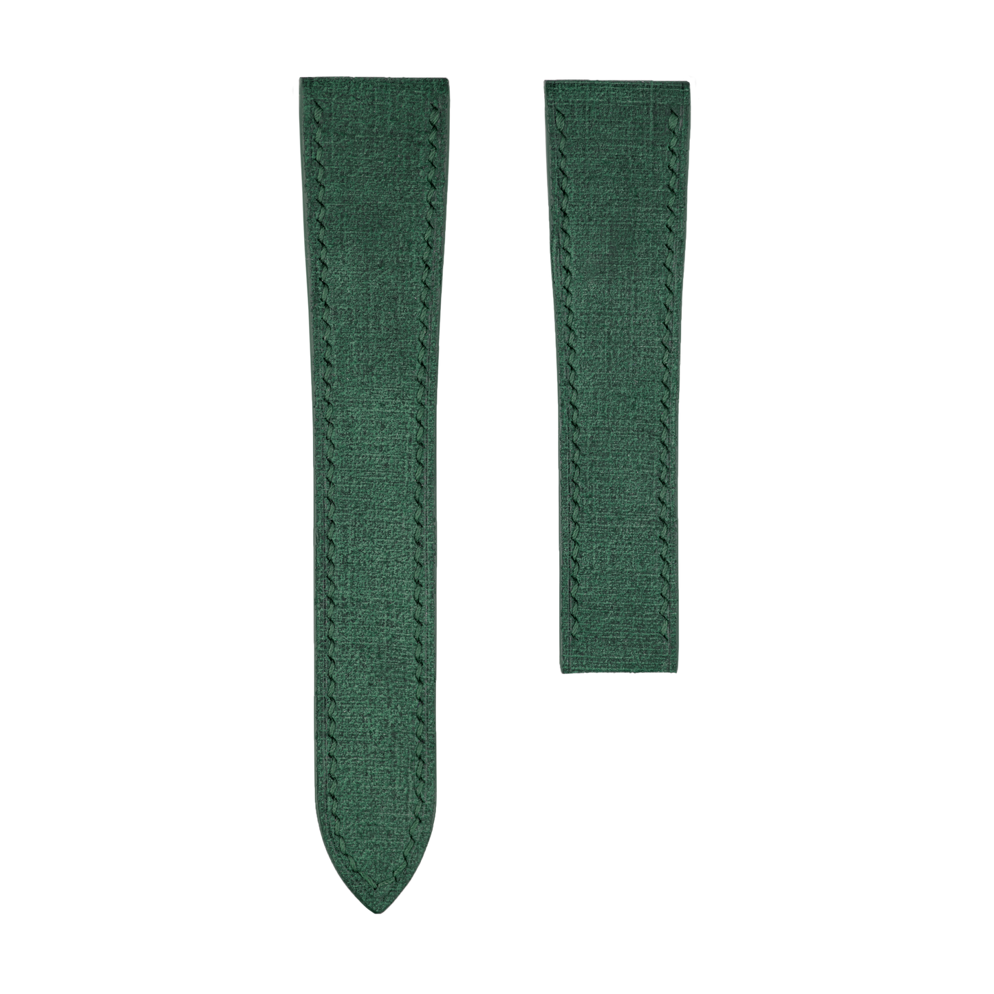 Green Babele Single Fold Watch Strap for Cartier Deployant Clasps