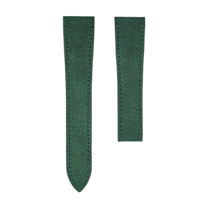 Green Babele Single Fold Watch Strap for Cartier Deployant Clasps