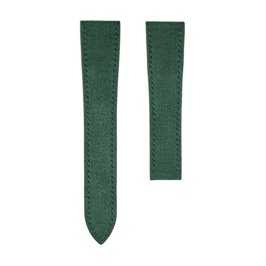 Green Babele Single Fold Watch Strap for Cartier Deployant Clasps