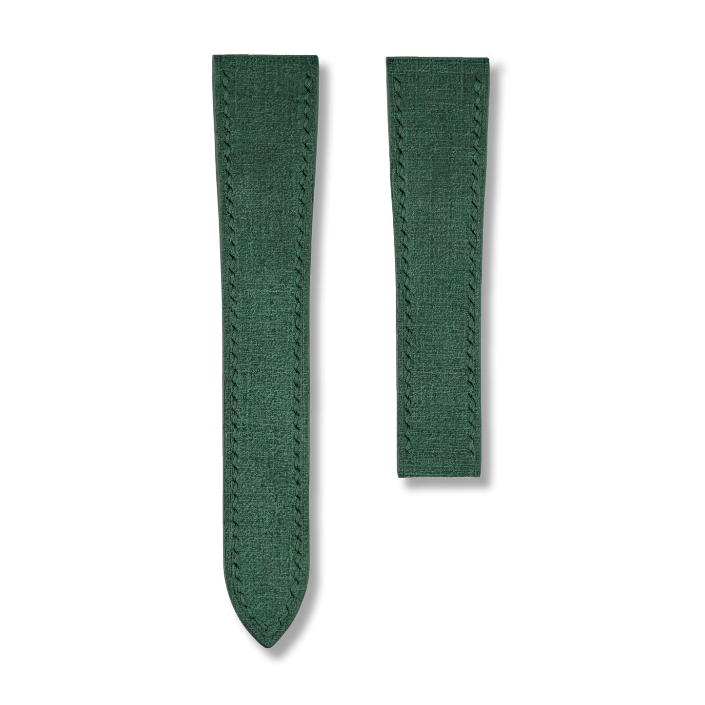 Green Babele Single Fold Watch Strap for Cartier Deployant Clasps