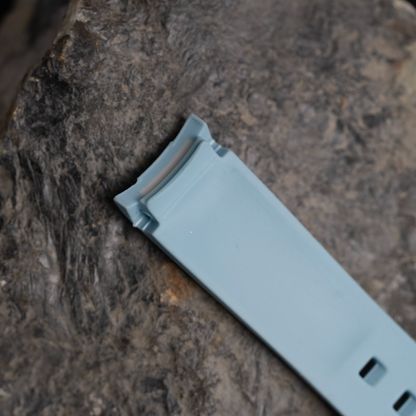 Light Blue Moonwatch Strap with White Stripe