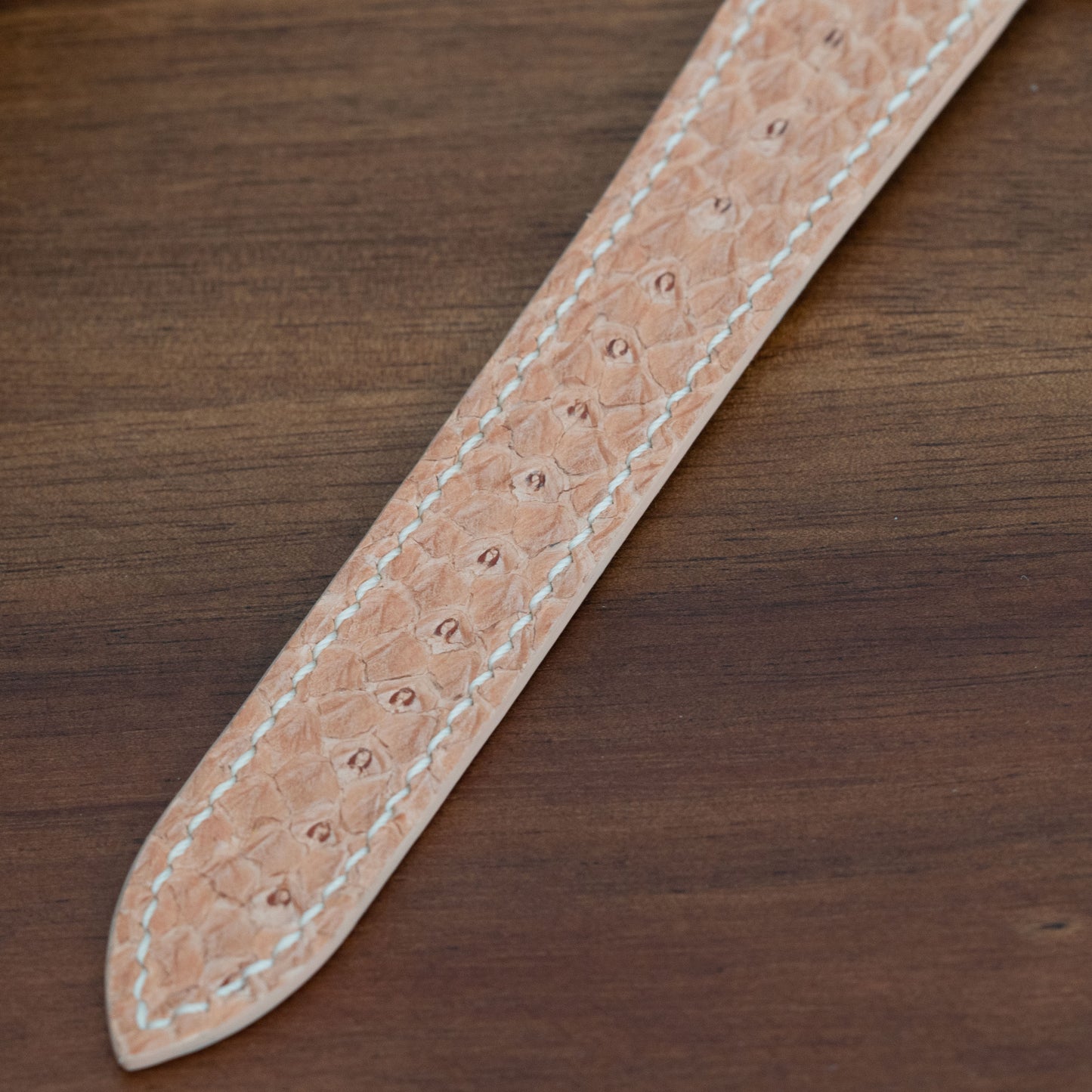 Salmon Single Fold Watch Strap for Cartier Deployant Clasps