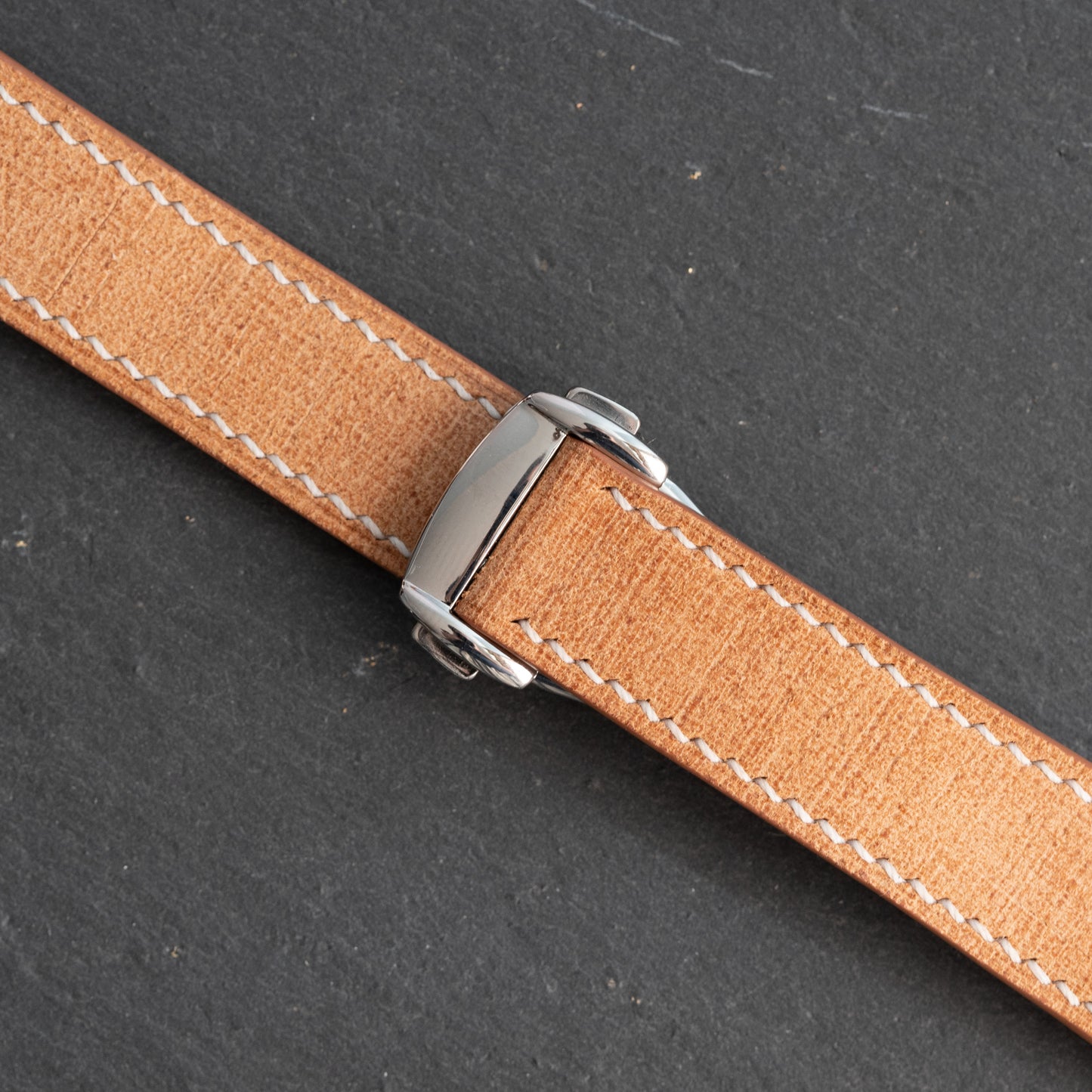 Tan Babele Strap for Omega Deployant Clasps