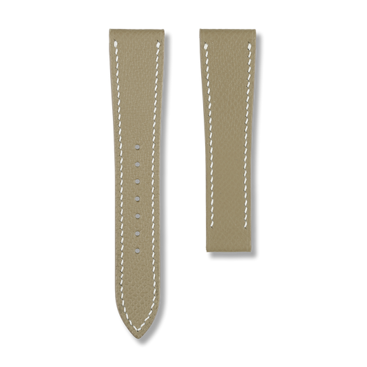 Taupe Epsom Watch Strap for Cartier Deployment Clasps