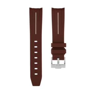 Red Moonwatch Strap with Yellow Stripe