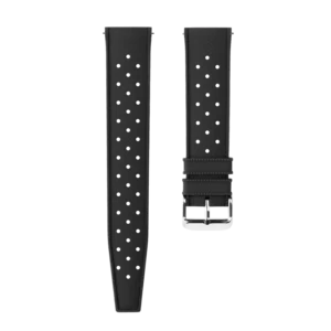 Black Rubber Strap With Holes