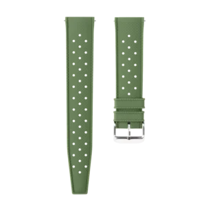 Green Rubber Strap With Holes