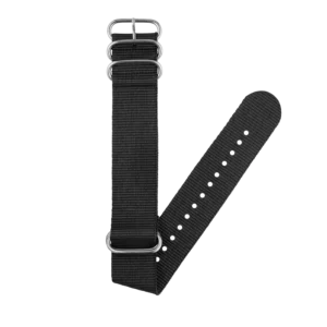Black Zulu Strap with Polished Hardware