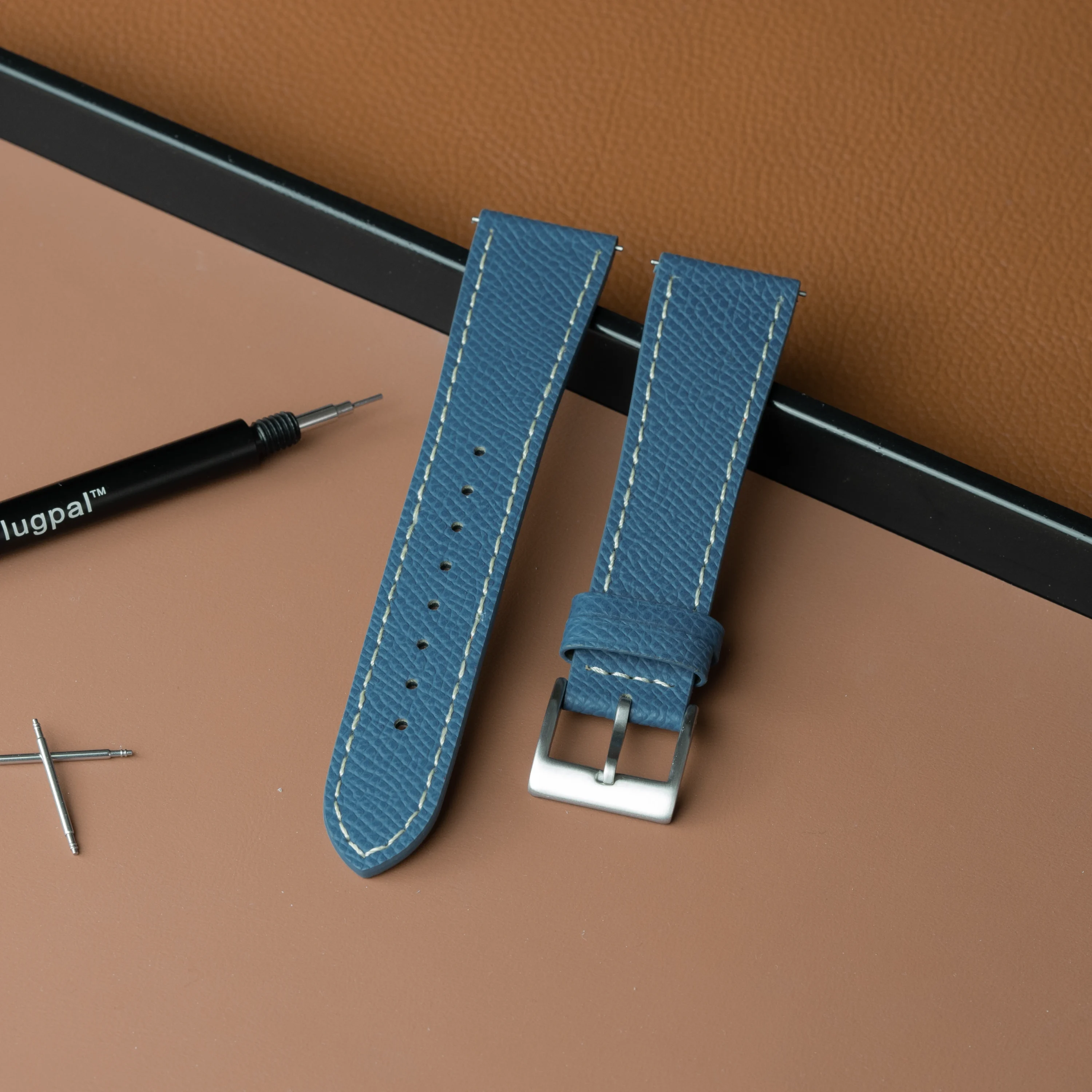 Blue Epsom Watch Strap - Image 2
