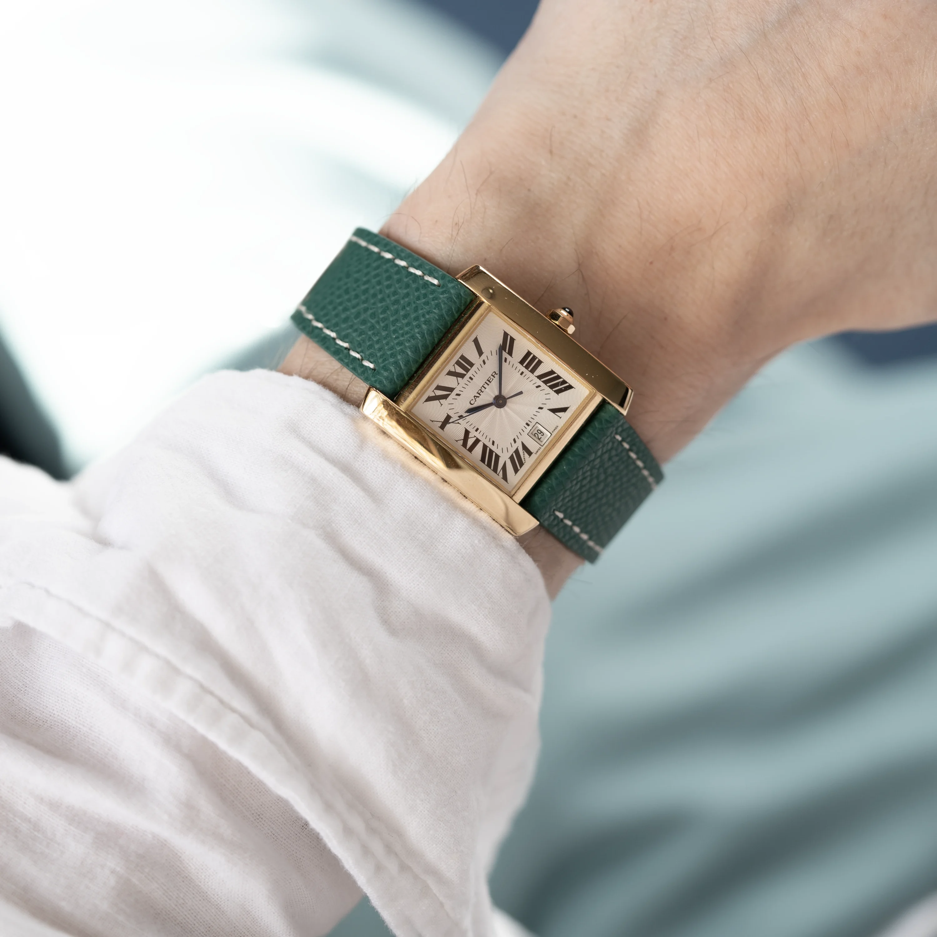 Green Epsom Watch Strap - Image 2