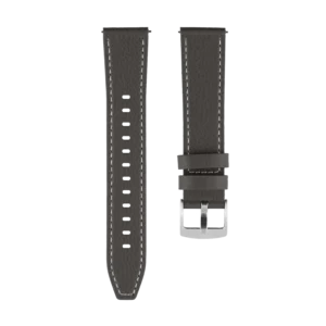 Gray Calf Leather Watch Strap
