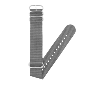 Gray Zulu Strap with Polished Hardware