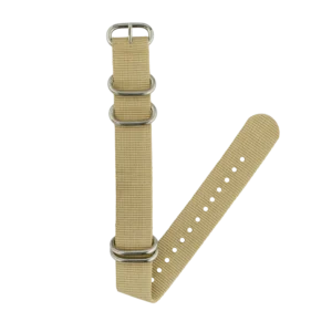 Khaki Zulu Strap with Polished Hardware
