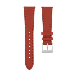 Red Saffiano Strap