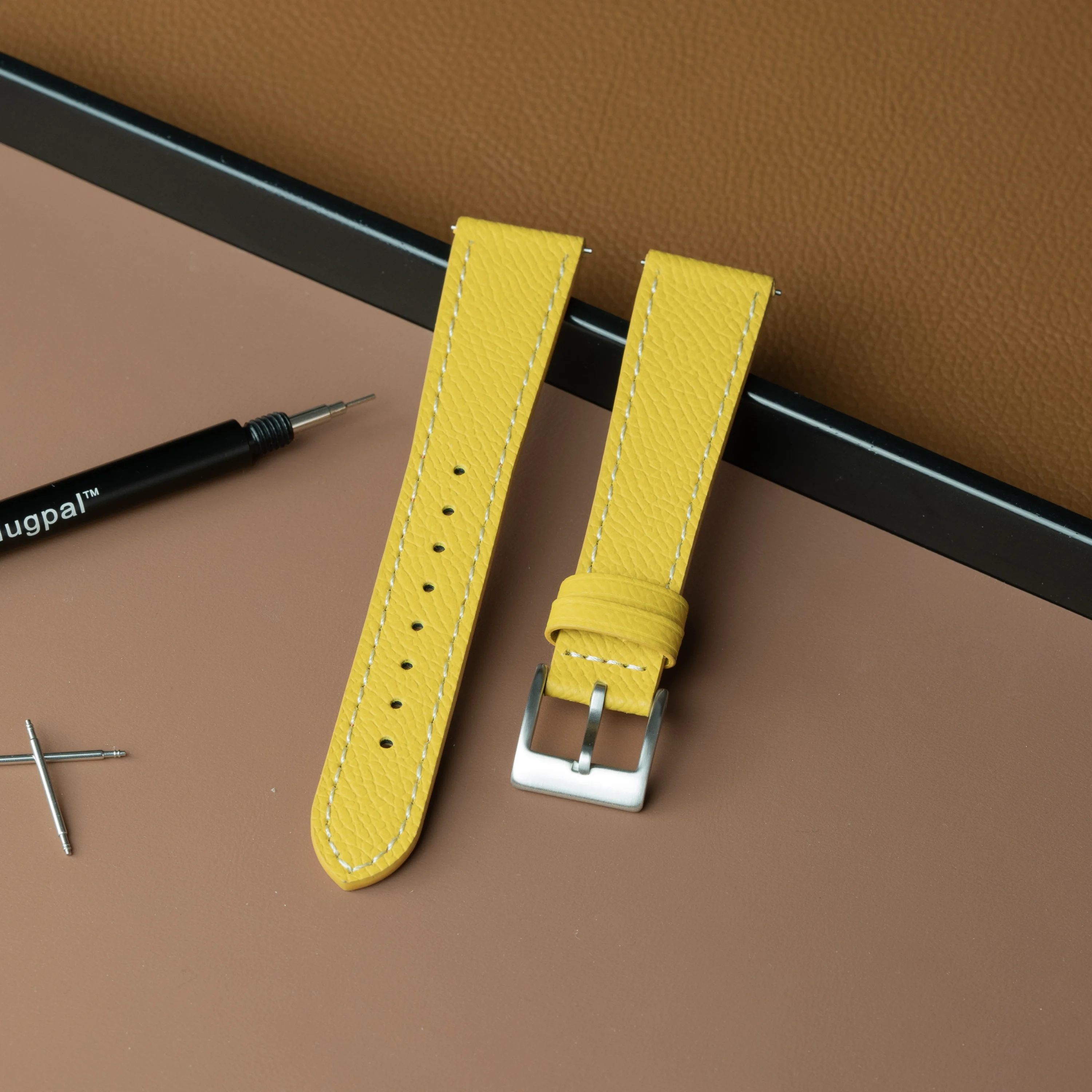 Yellow Epsom Watch Strap - Image 2