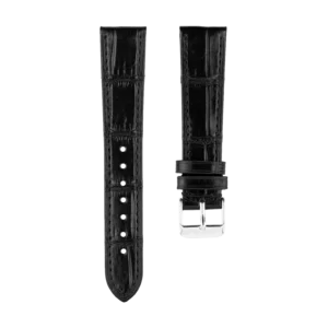 Black Square Scale Alligator Strap