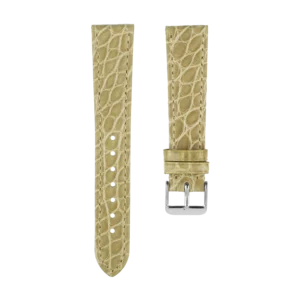 Tan Round Scale Alligator Strap